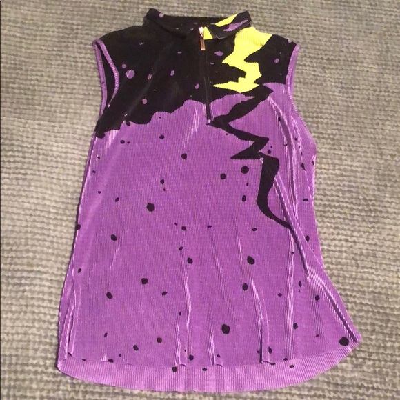Tops - Vintage 80s zip up tank top